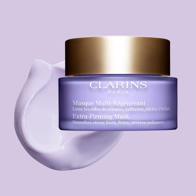 Clarins Masque Multi Regenerant Extra Firming Mask 15ml ครีมมาส์กสีม่วงชนิดล้างออก ฟื้นฟูผิว คืนความหยืดหยุ่น ให้ผืวกระชับเข้ารูป อ่อนเยาว์ พร้อมเผยผิวกระจ่างใส สีผิวสม่ำเสมอ